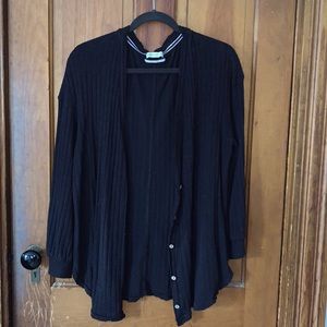 Urban Outfitters Ribbed Black Cardigan